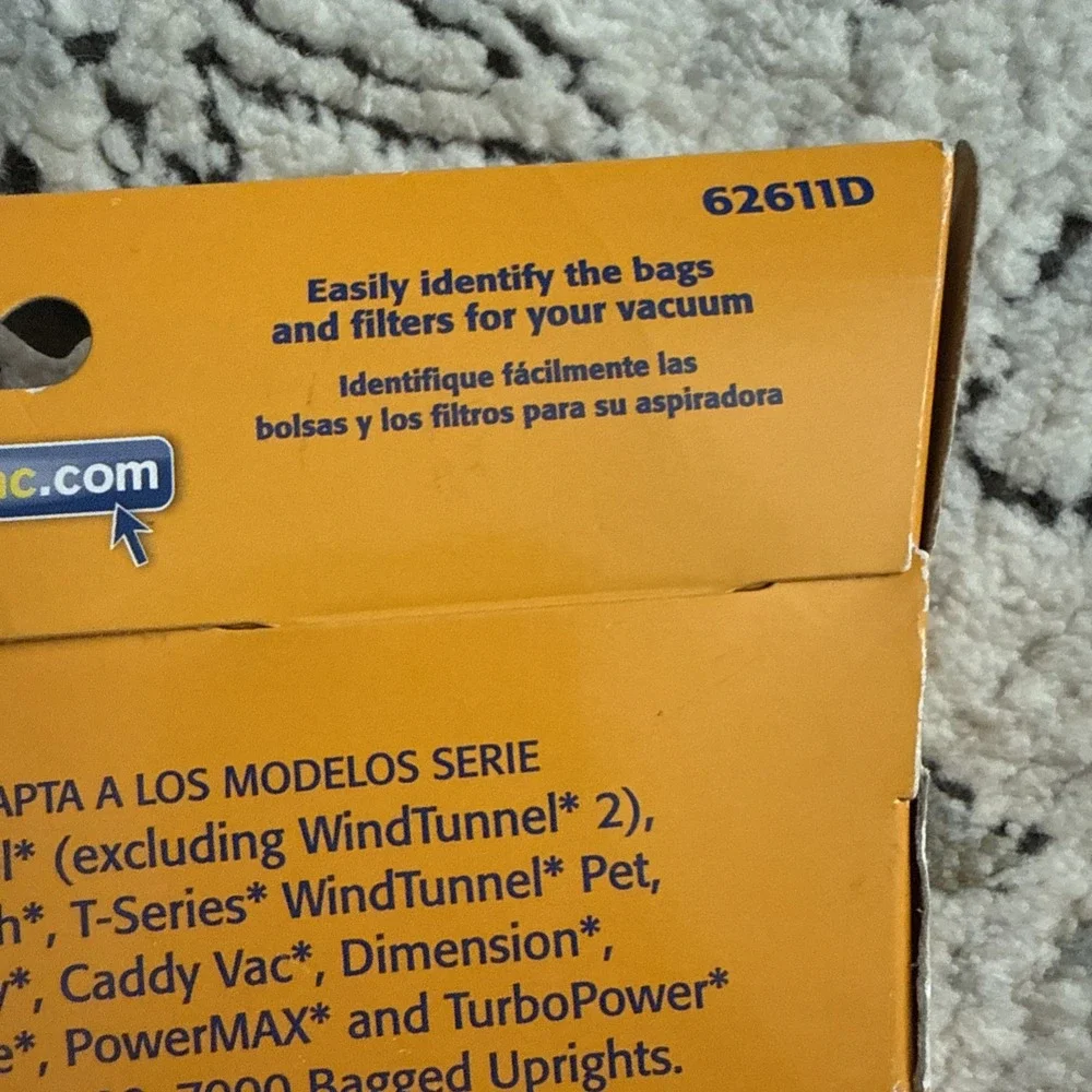 Arm & Hammer Hoover Y & Z Odor Eliminating Vacuum Bags 62611D - 3 Pack - NEW